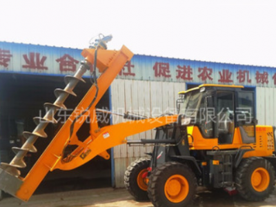 廠家直銷鏟車式鉆孔機 鏟車式打樁機可定制