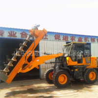 廠家直銷鏟車式鉆孔機 鏟車式打樁機可定制