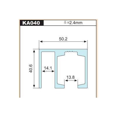 鵬翼導(dǎo)軌鋁合金型材 工業(yè)型材 KA040,歡迎來電圖洽談