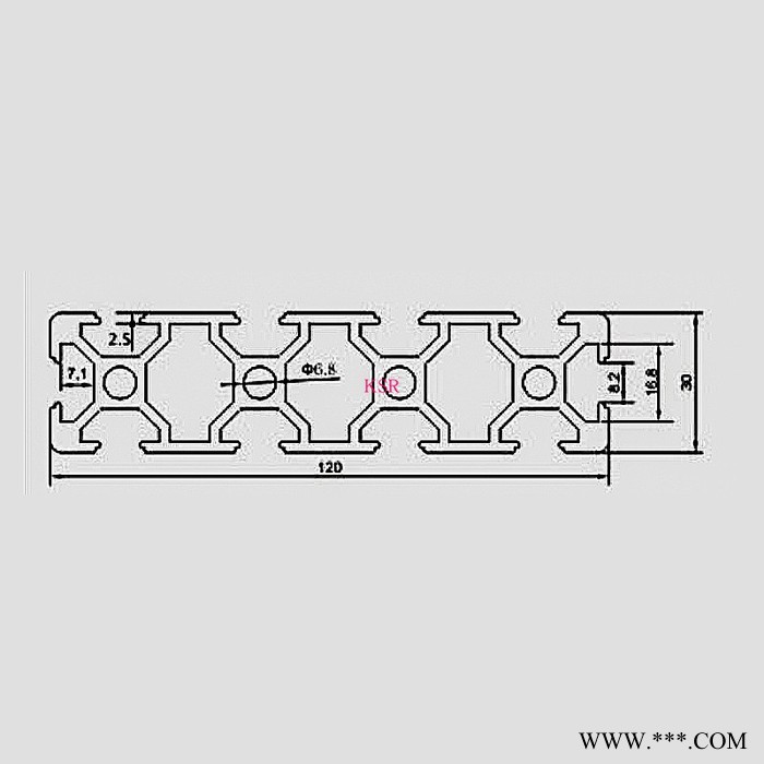 工業(yè)鋁合金型材30150高強(qiáng)度 雕刻機(jī)面板 DIY支架 移門(mén)軌道鋁型材