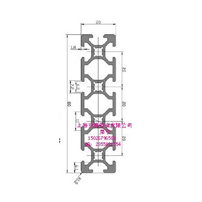 上海安騰鋁業生產批發工業鋁型材AT-6-2080