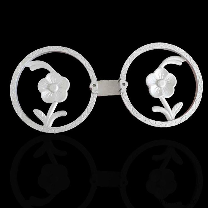 廠家供應(yīng)庭院護(hù)欄配件鋁鑄花，雙環(huán)花批發(fā)