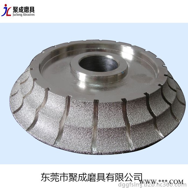 聚成按客戶需求定制各種規格電鍍砂輪石材磨邊砂輪電鑄砂輪