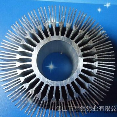 ****供應太陽花散熱片 鋁合金型材拉絲 電泳 噴砂 噴涂