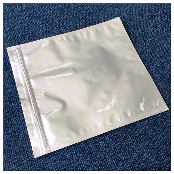 中創包裝廠家大量定做ZC-0002 鋁箔袋 防靜電純鋁箔包裝袋 防靜電袋 抽真空防潮鋁箔袋 三邊封自封口密封拉鏈鋁箔袋