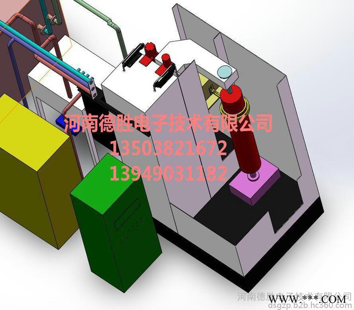 德勝DSZP-300熱處理生產線,在線淬火回火退火等熱處理,中頻淬火設備