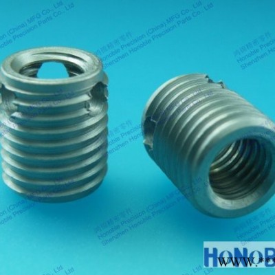 供應308型自攻螺套，內牙M8，外牙M12x1.50,/不銹鋼416，熱處理