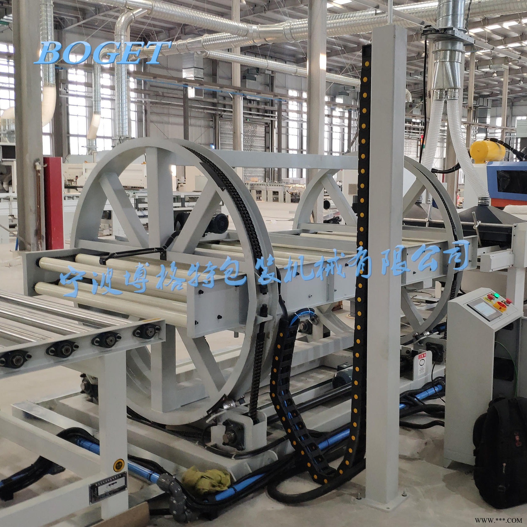 博格特BGT-180 廠家熱銷 在線式鋼板翻轉(zhuǎn)機(jī) 全自動板材翻面機(jī) 在線式鋁板翻包機(jī)