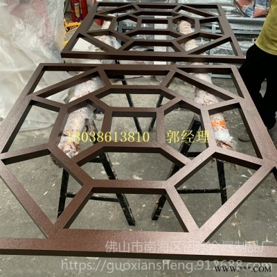 鋁板雕刻鋁窗花廠家 售樓部定制鋁合金屏風(fēng) 室內(nèi)裝飾鋁合金防盜網(wǎng)