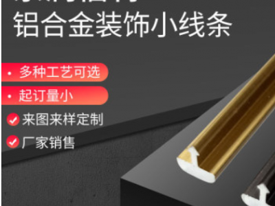 供應鋁合金裝飾線條 護墻板T型金屬包邊條定制畫框封口壓邊條
